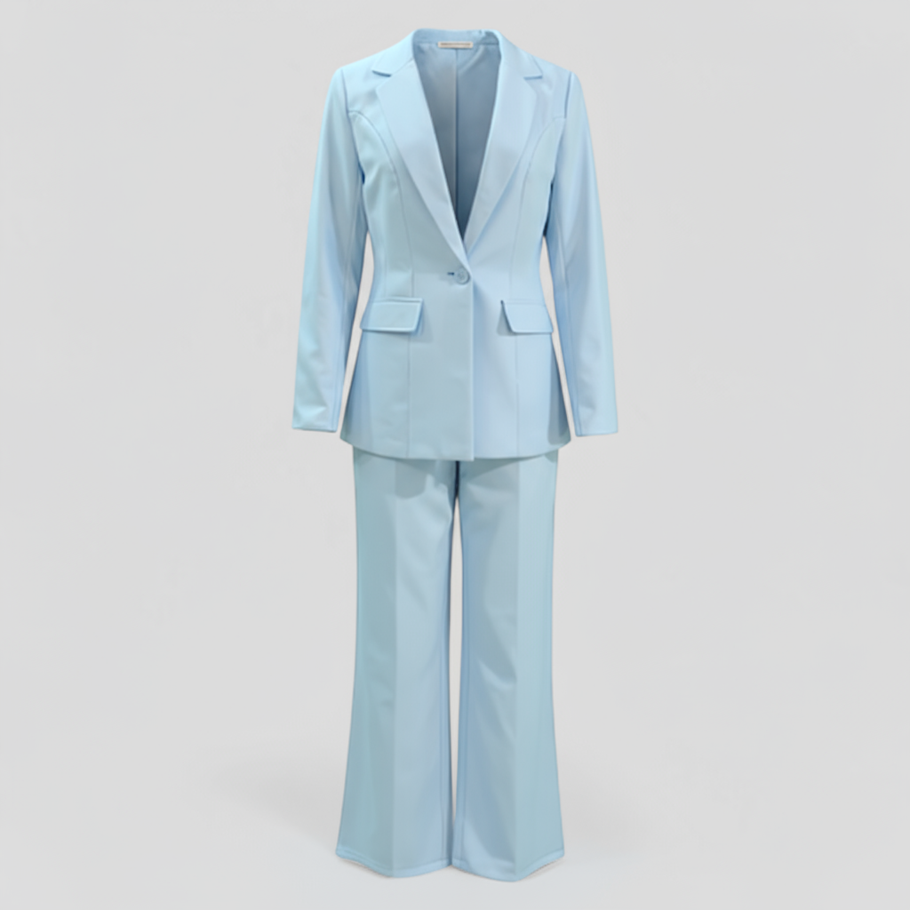 Damen Tailleur-Set mit Blazer und Polyesterhose