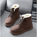 Halbhohe Damenstiefel, bequeme Schuhe, Herbst-Winter-Mode
