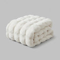 Plaid en Polaire Bubble - Couverture de Canapé Douce et Moelleuse