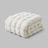 Plaid en Polaire Bubble - Couverture de Canapé Douce et Moelleuse