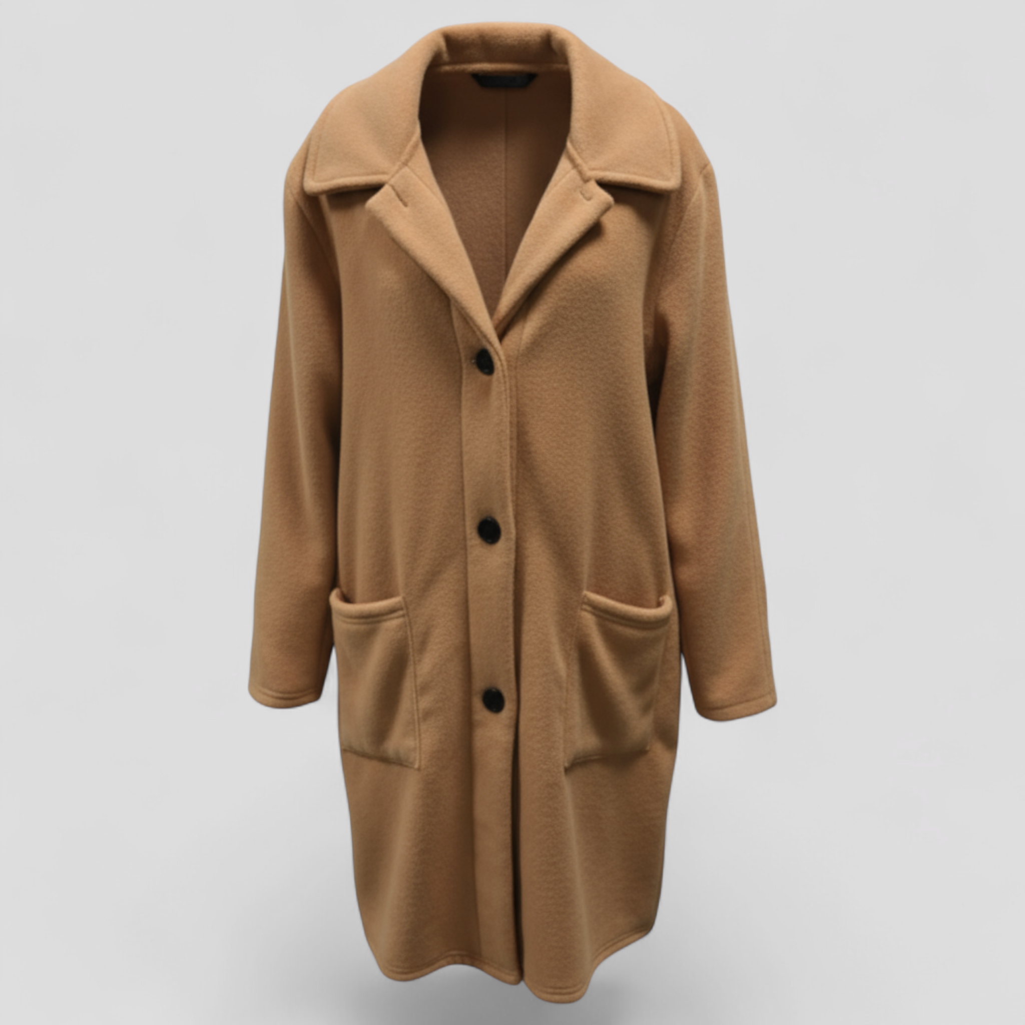Veste Femme Longue en Laine Polyester Autumn Collection