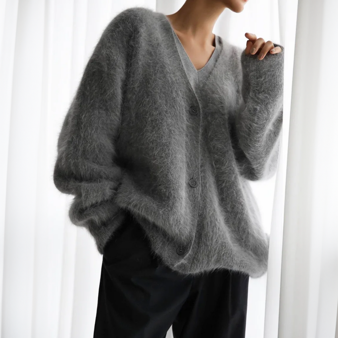 Cardigan Élégant Femme en Tissu Doux 5