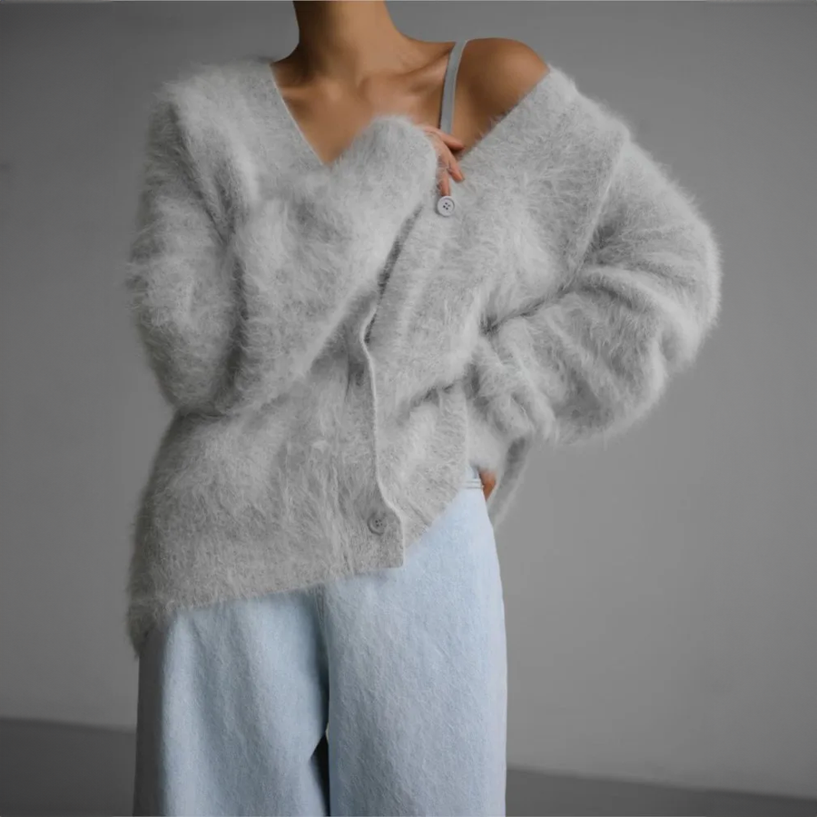 Cardigan Élégant Femme en Tissu Doux 8
