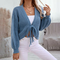 Gilet Femme Dentelle Col en V Taille Haute