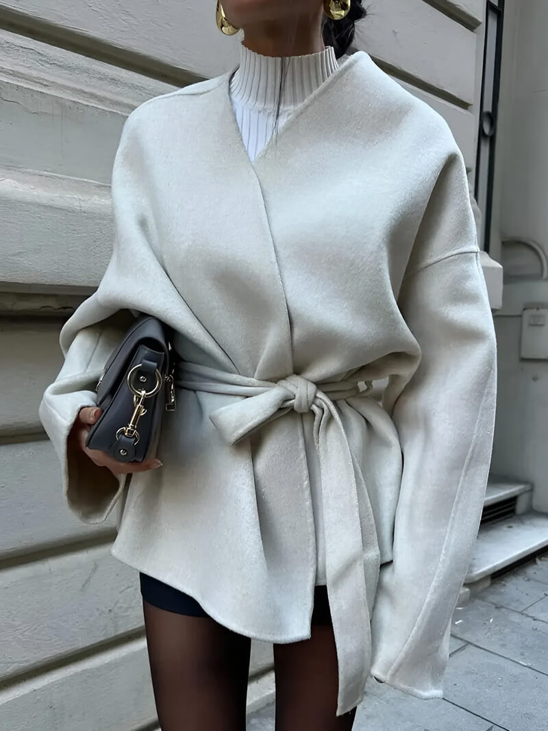 Cardigan Femme Élégant Col en V 4