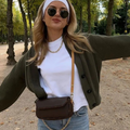 Gilet Femme Vert Olive Col En V Autumn Collection