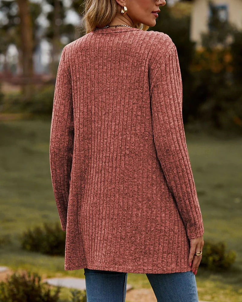Cardigan Femme Élégant à Manches Longues 4