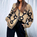 Damenweste gestrickt Strickjacke mit Taschen Damenmode