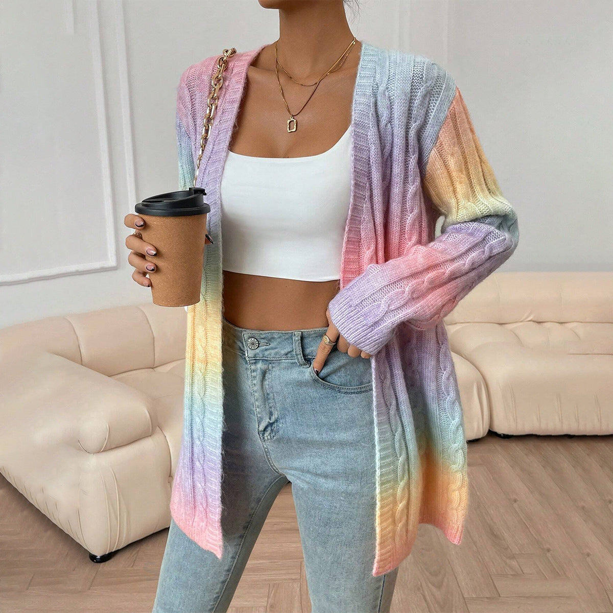 Cardigan Femme Long Chic et Confortable 5