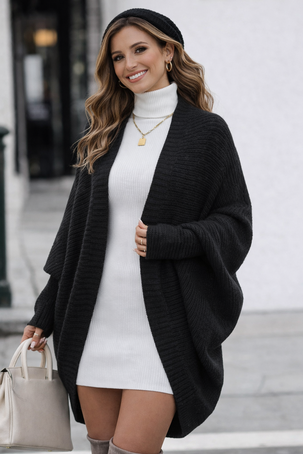 Cardigan Femme Ouvert Décontracté Gilets pour femmes