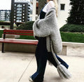 Damenweste Oversize mit Gürtel Strickware