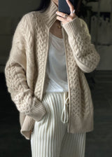 Gilet Femme Oversize Torsadé Maille Autumn Collection