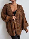 Gilet Femme Torsadé Confortable Décontracté Maille
