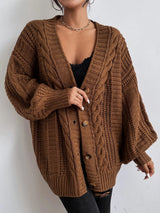 Gilet Femme Torsadé Confortable Décontracté Maille