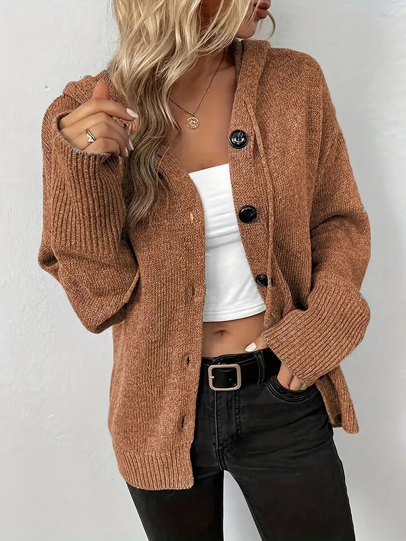 Cardigan à Capuche Confortable Femme 2