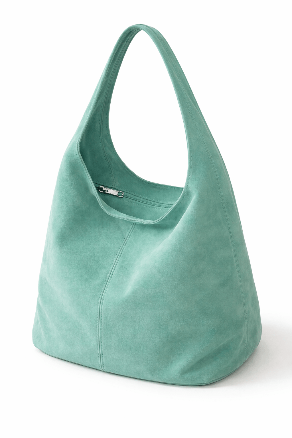 Sac Cabas en Suede avec Fermeture Eclair