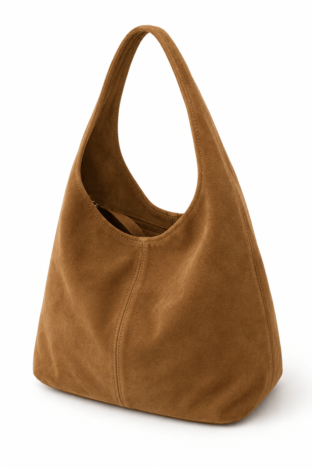 Sac Cabas en Suede avec Fermeture Eclair