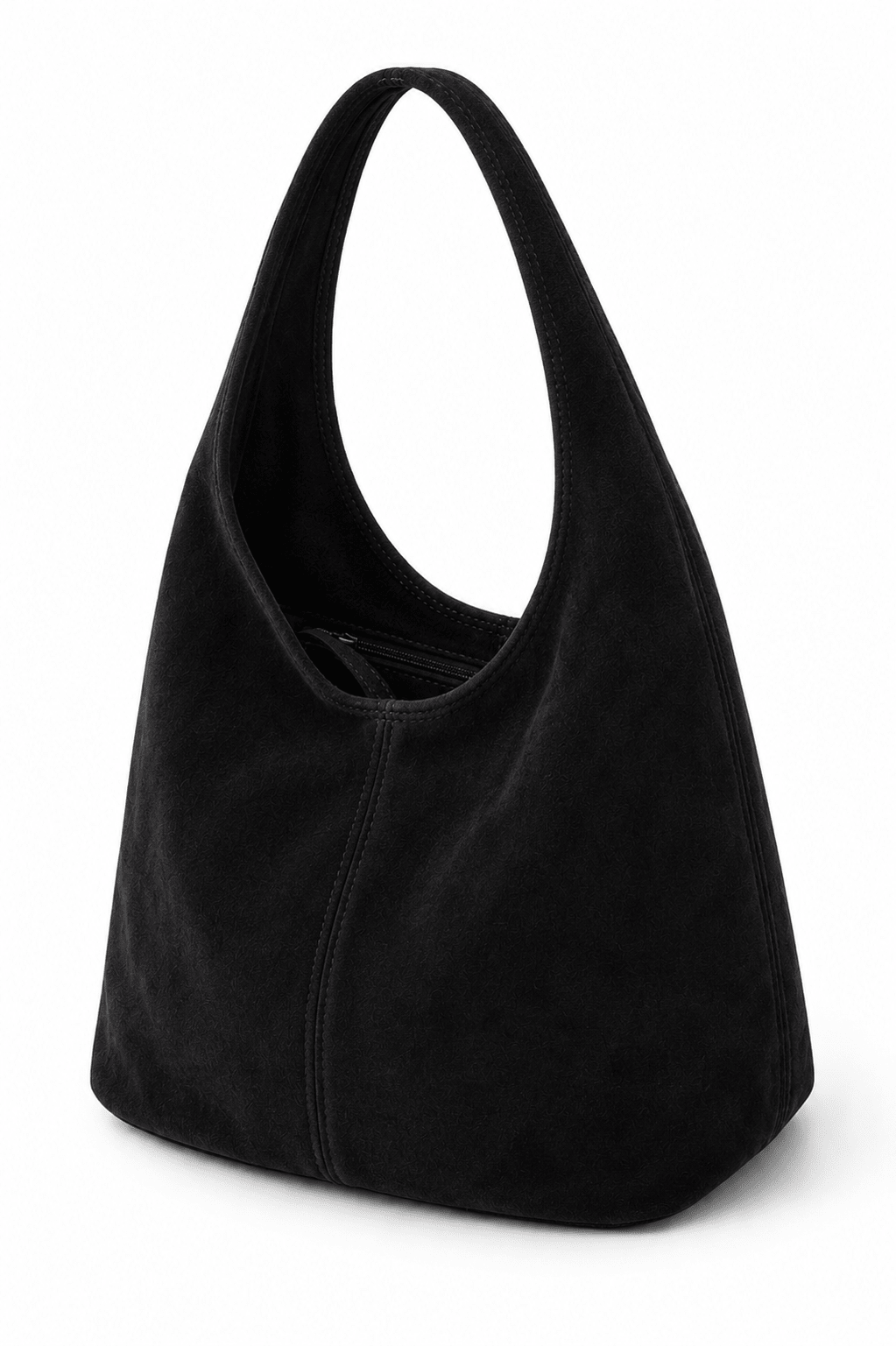 Sac Cabas en Suede avec Fermeture Eclair