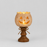Citrouille d'Halloween Décoration LED avec Bougie Électronique - 12/15/18 cm