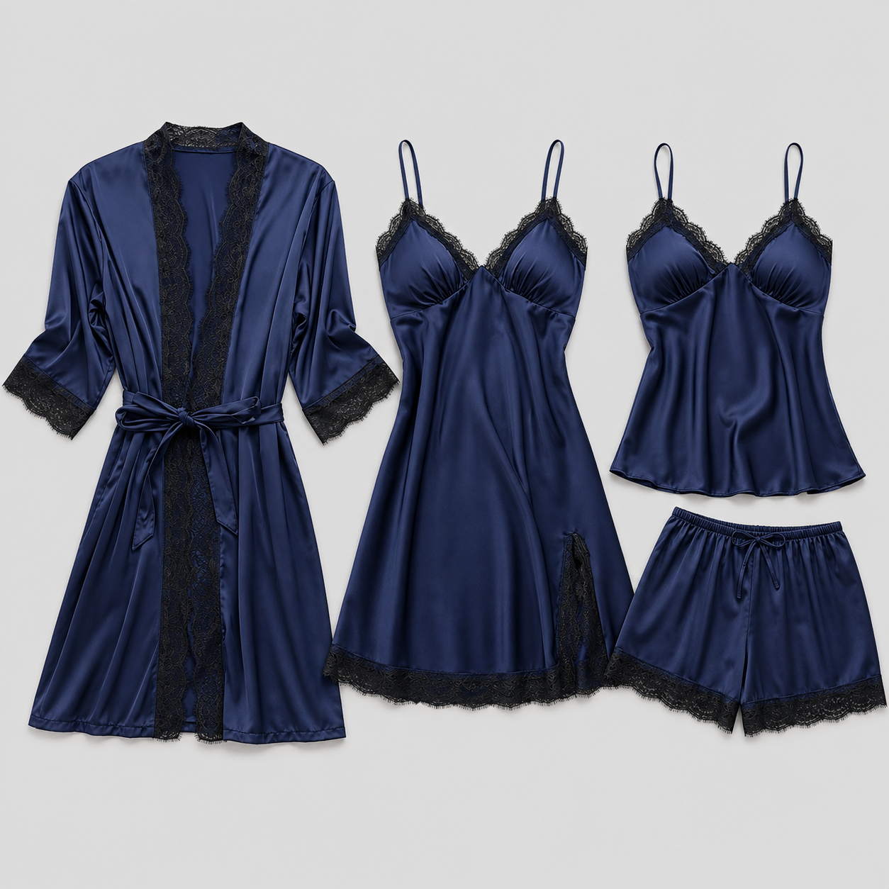 Pijama damă satin 2 piese elegant, confortabil și moale
