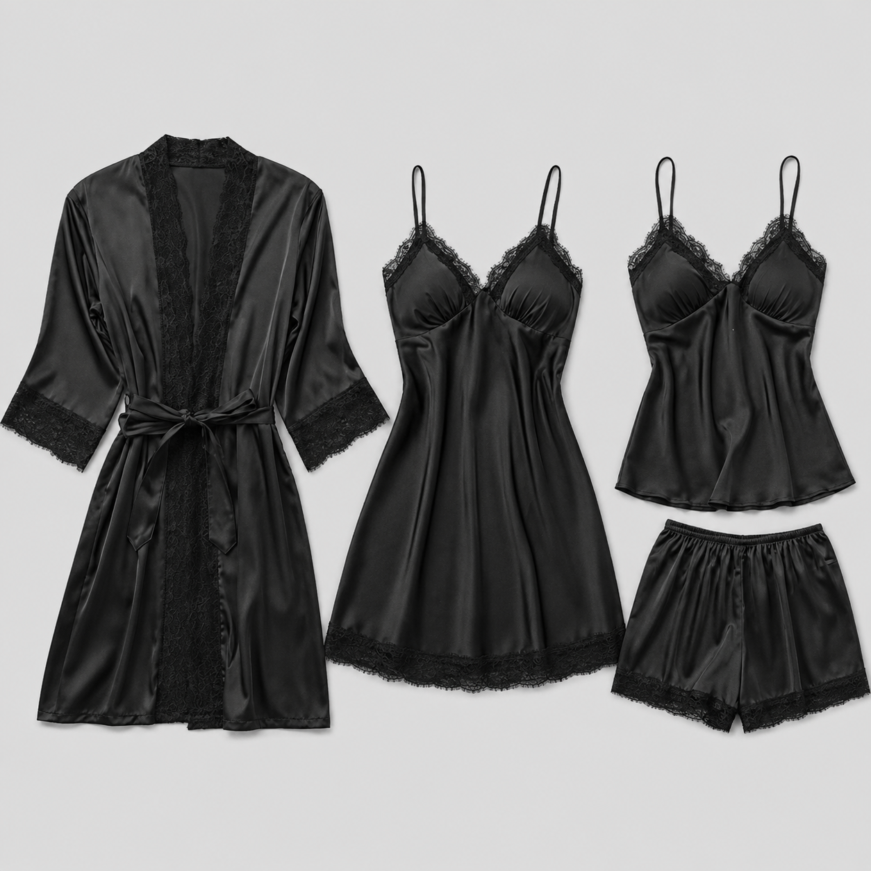Pijama damă satin 2 piese elegant, confortabil și moale