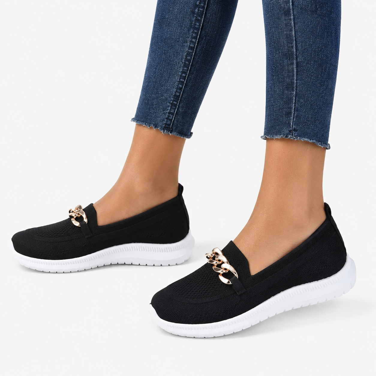 Mocassins Femme en Cuir Souple d'Été Confortables et Légers