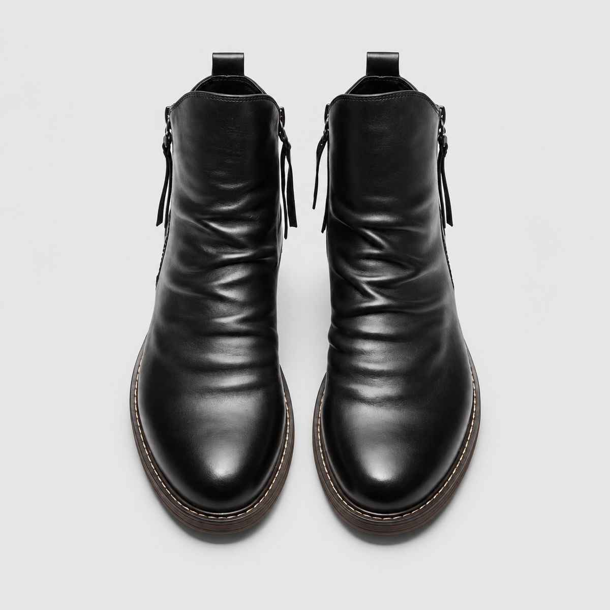 Bottes hommes microfibre élégantes - Bout pointu à lacets