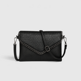 Sac Bandoulière Noir avec Détail Chaîne – Élégant & Polyvalent
