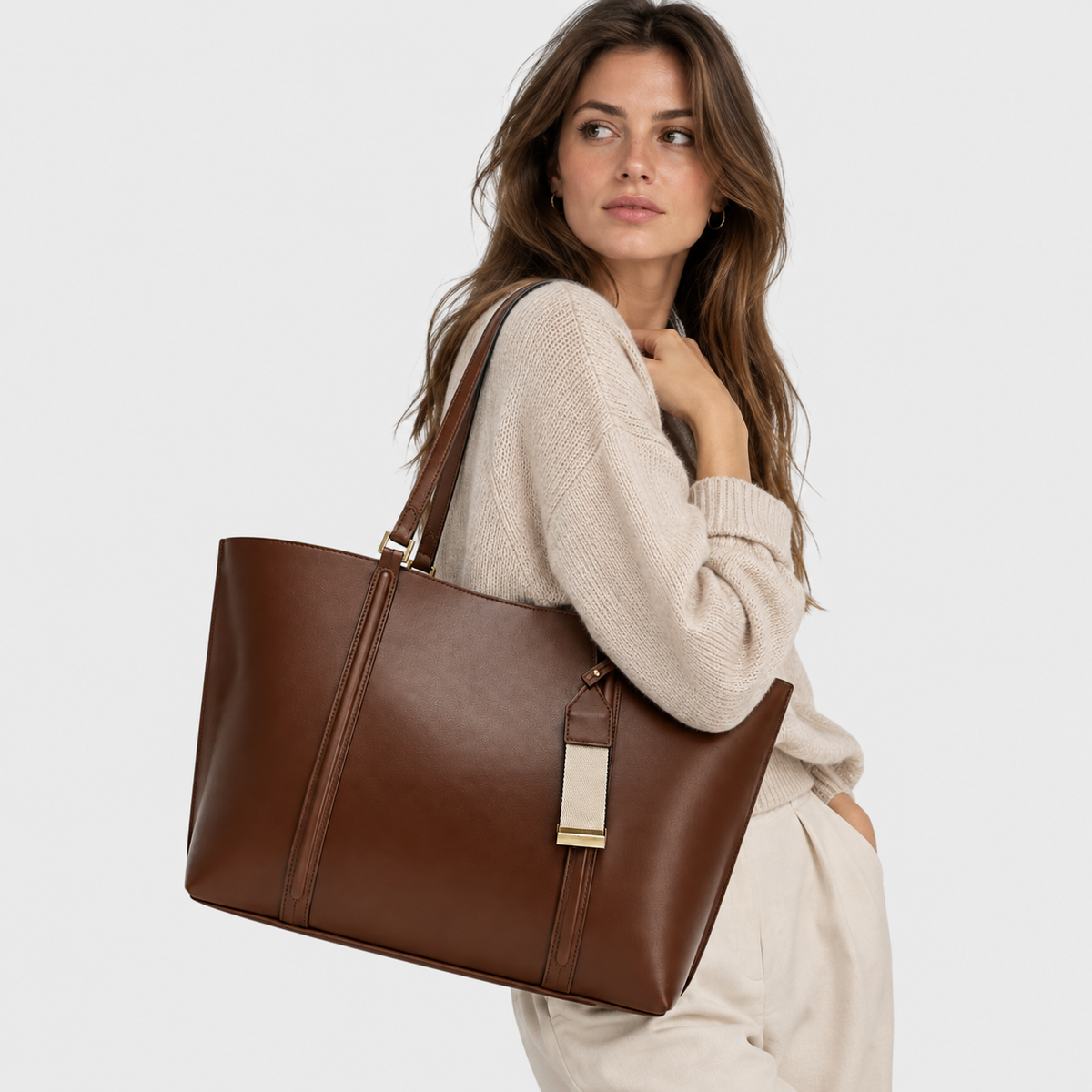 Sac à Main Élégant avec Grand Espace de Rangement
