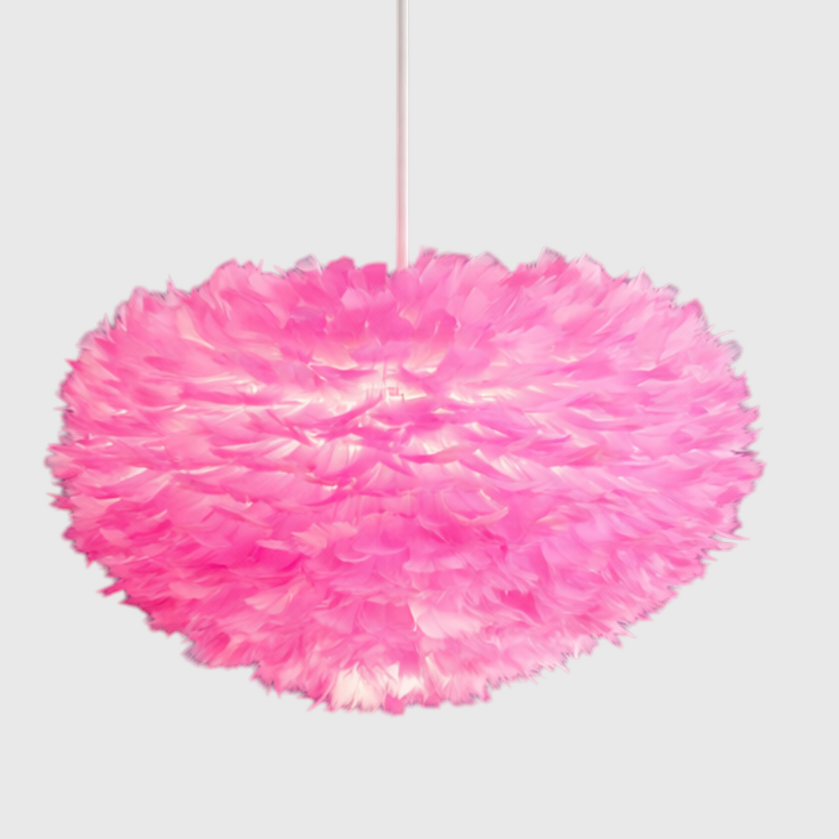Feathered Sphere Pendant Lamp