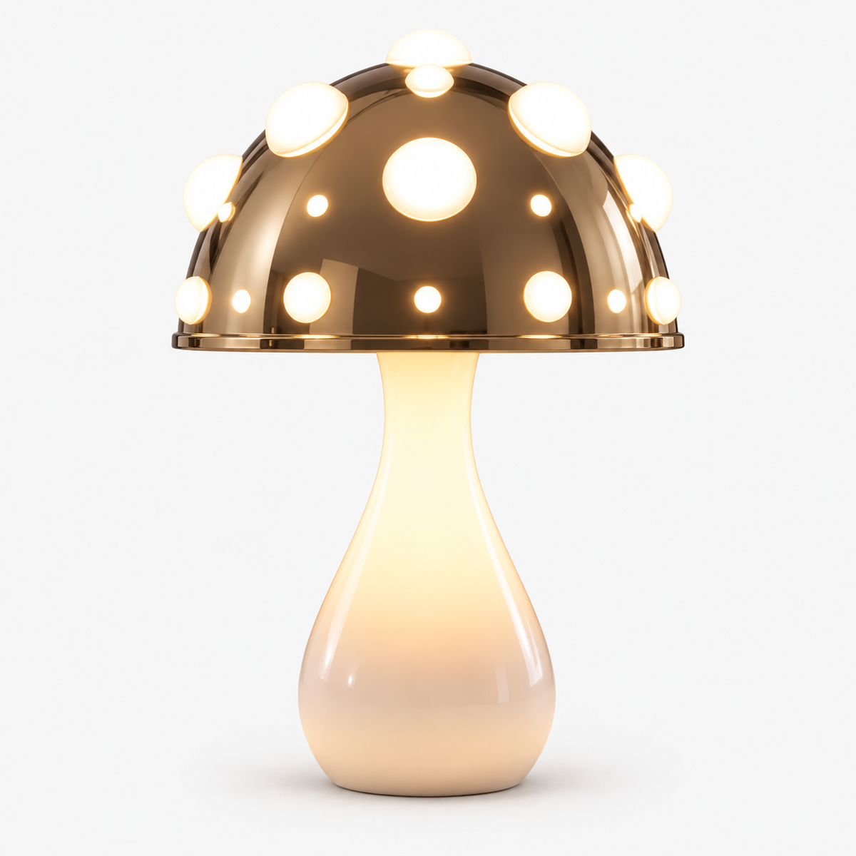 Lampe de table Champignon - Design Moderne en Métal à Intensité Variable