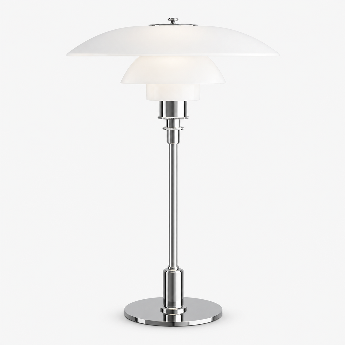 Lampe de table moderne de designer danois - Abat-jour superposé, LED