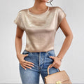 Chemise Femme à Manches Courtes Coupe Décontractée