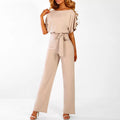 Combinaison Pantalon Femme Coton Noir Élégante - Taille S à XL
