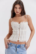 Corset Élégant avec Paillettes pour Femmes
