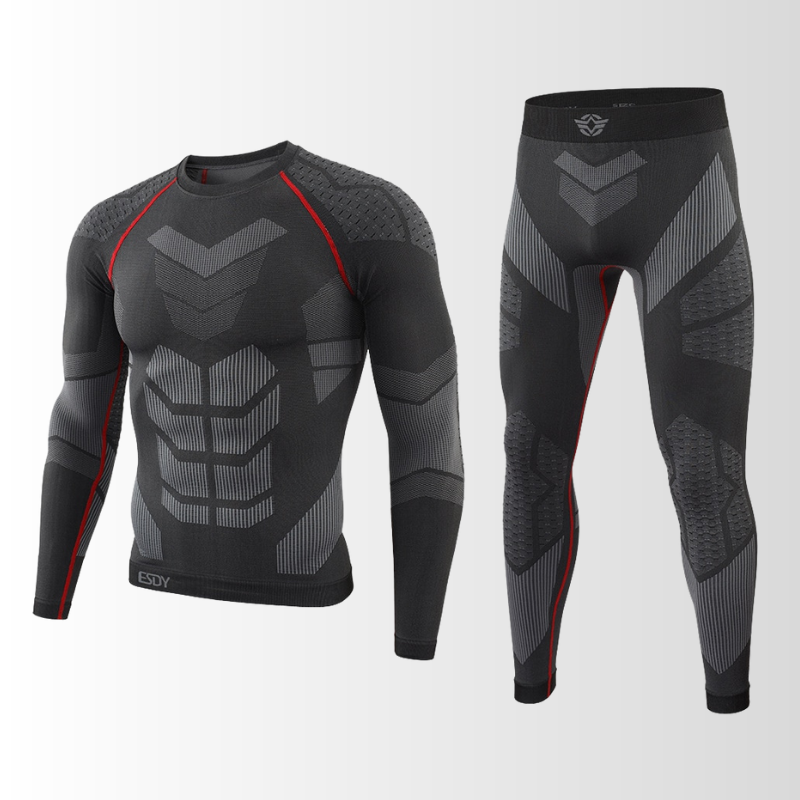 Ensemble de Sous-Vêtements Thermiques pour Homme - Sans Couture, Évacuation de l'Humidité