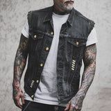 Gilet homme en jean sans manches - Style streetwear affirmé
