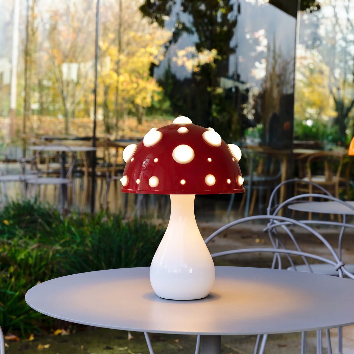 Lampe de table Champignon - Design Moderne en Métal à Intensité Variable
