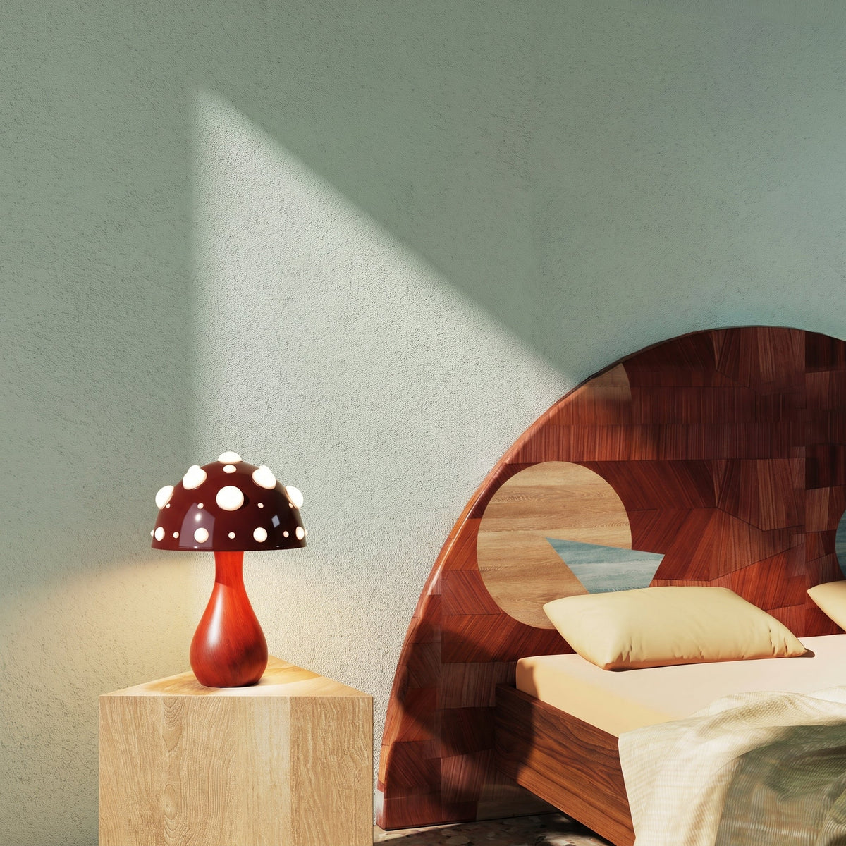 Lampe de table Champignon - Design Moderne en Métal à Intensité Variable