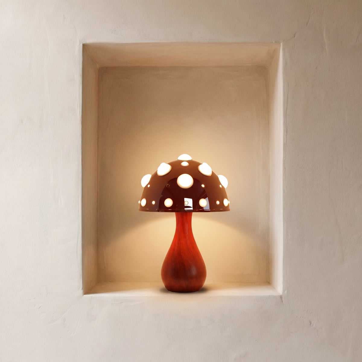 Lampe de table Champignon - Design Moderne en Métal à Intensité Variable