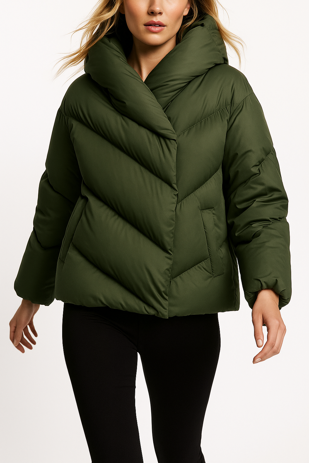 Doudoune Femme Chaude à Capuche Légère 3