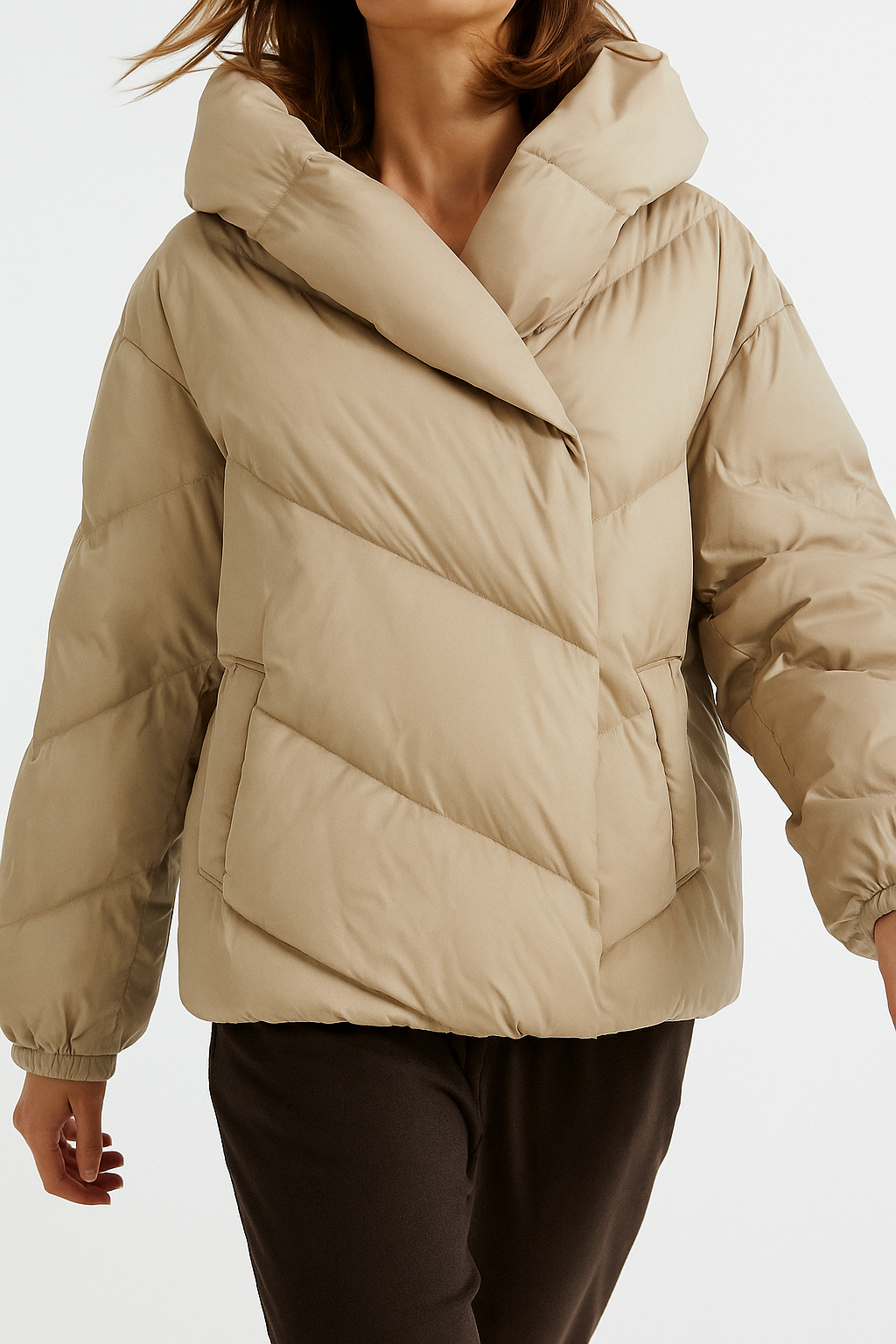Doudoune Femme Chaude à Capuche Légère 5