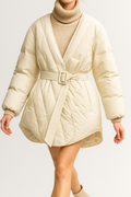 Elegante Damen-Daunenjacke aus Polyester Herbstkollektion
