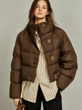 Gesteppte Damen-Daunenjacke Winter Herbstkollektion