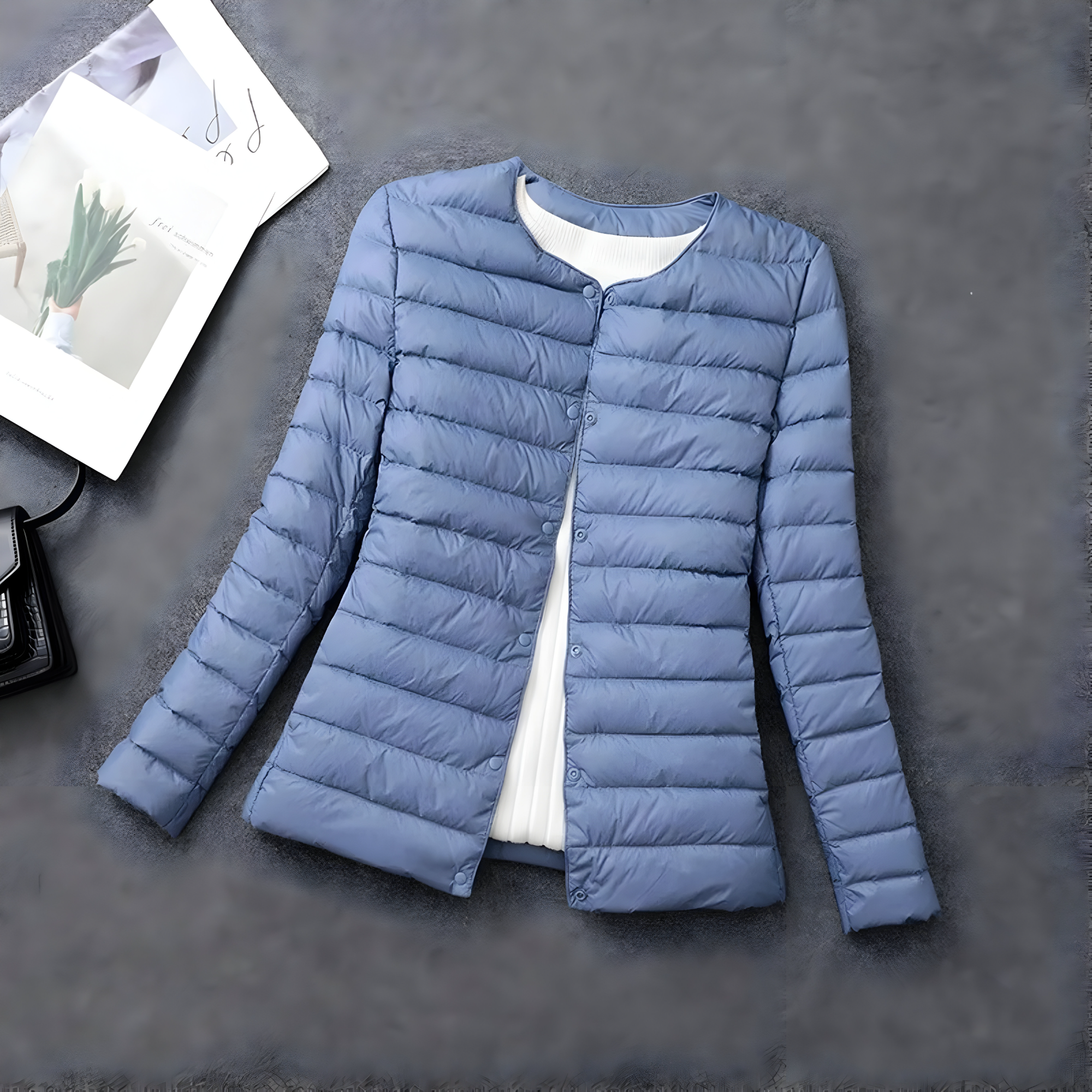 Leichte Damen-Daunenjacke Casual aus Polyester - Ideal für die Übergangszeit