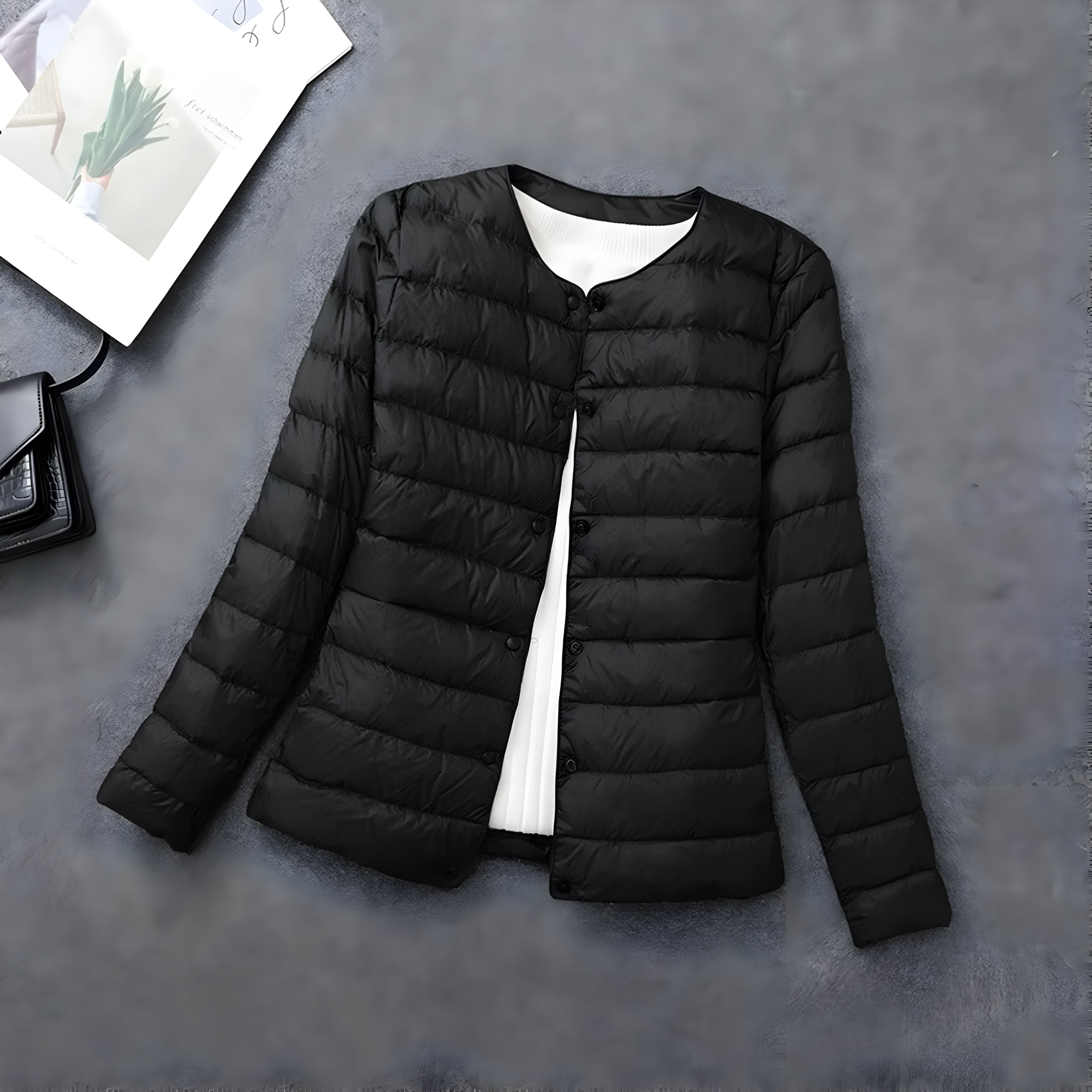 Leichte Damen-Daunenjacke Casual aus Polyester - Ideal für die Übergangszeit
