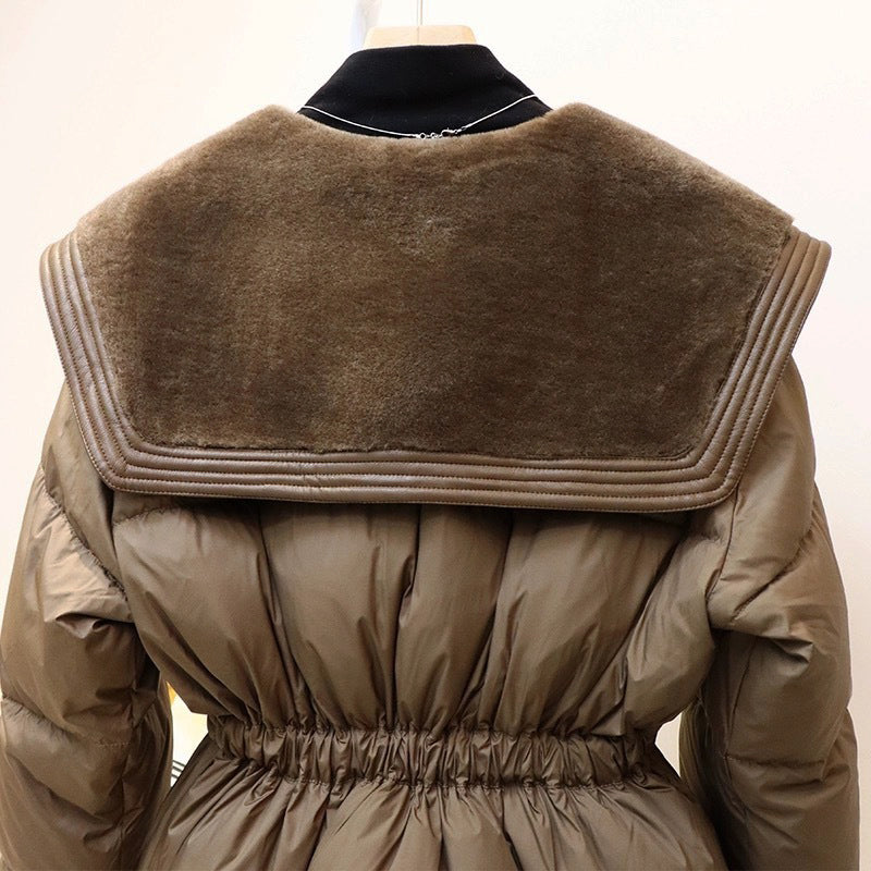 Doudoune Longue Femme Chic Ceinturée 4