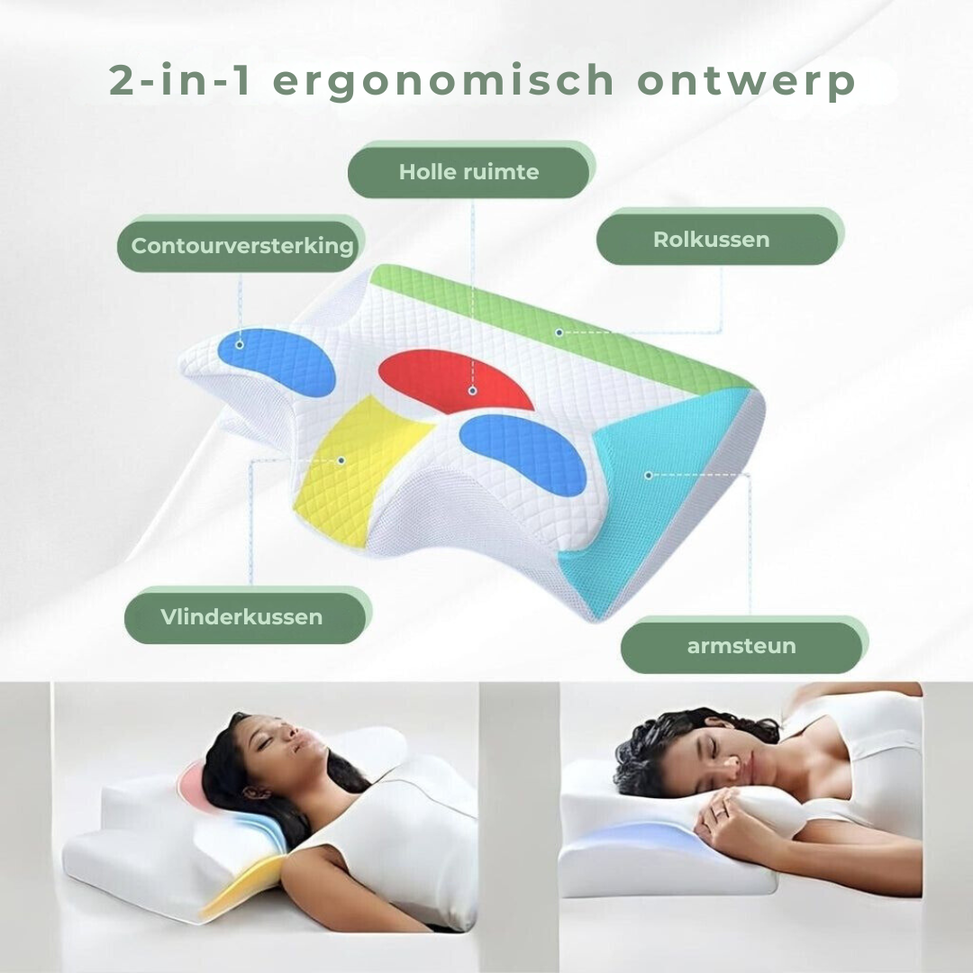 DreamAlign Oreiller Orthopédique Contour - Soutien Cou et Épaules