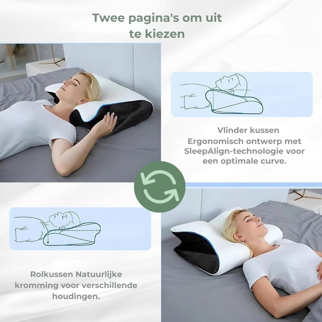 DreamAlign Oreiller Orthopédique Contour - Soutien Cou et Épaules