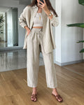 Ensemble Blouse et Pantalon Confortable Femme
